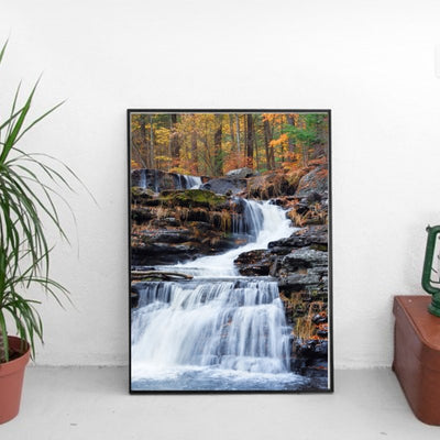 Foss i skogen 1 - Poster - Plakatbar.no