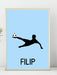 Fotballplakat med eget navn - Plakatbar.no