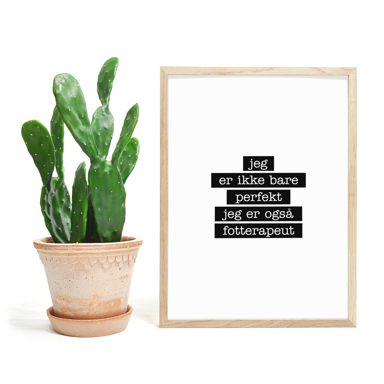 Fotterapeut - Jeg er ikke bare perfekt Plakat - Plakatbar.no