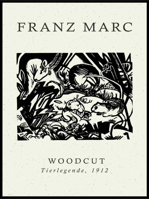Franz Marc - Tierlegende - Plakat - Plakatbar.no