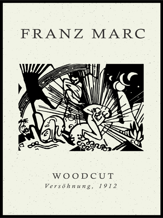 Franz Marc Woodcut Poster - Plakatbar.no