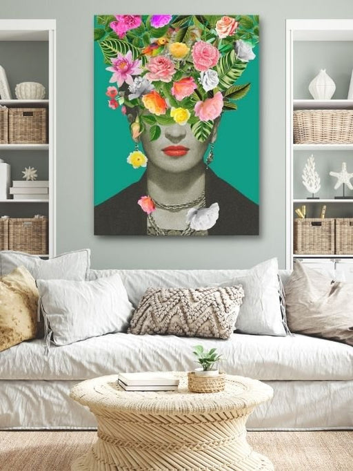 Frida Kahlo Flower Head - Plakatbar.no