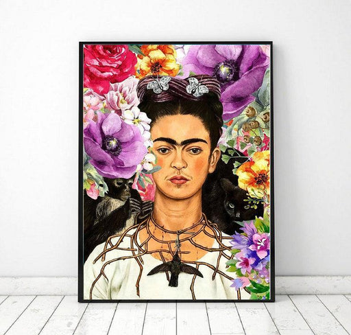 Frida Kahlo - Flower Poster - Plakatbar.no