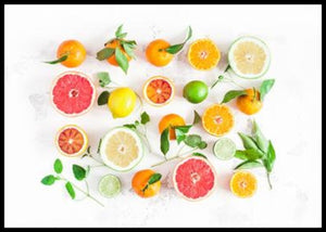 Frukt på bord - Plakatbar.no