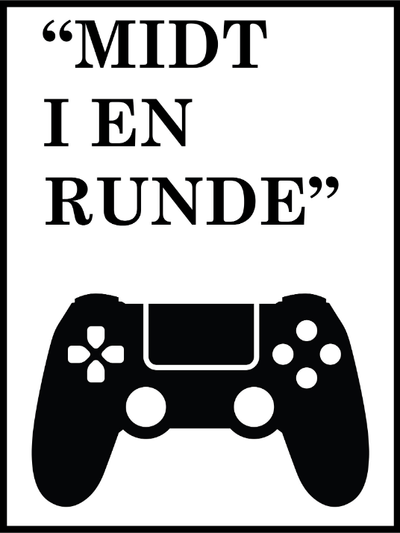 Gamer poster - midt i en runde - Plakatbar.no