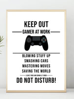 Gamerplakat - Keep out! - Plakatbar.no
