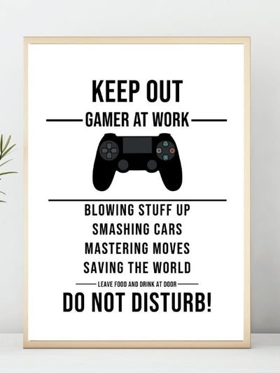 Gamerplakat - Keep out! - Plakatbar.no