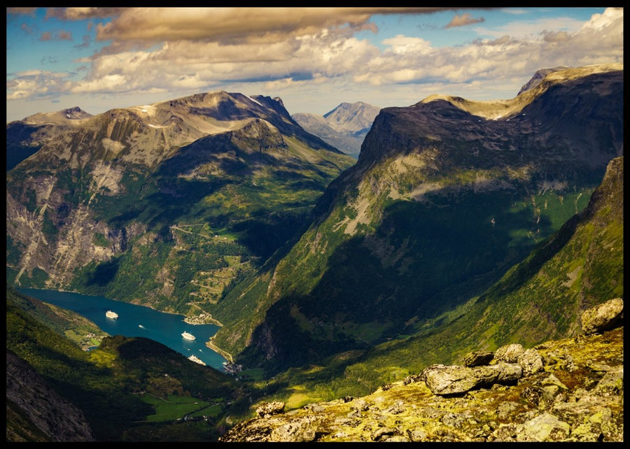 Geirangerfjorden fra Dalsnibba - Plakat