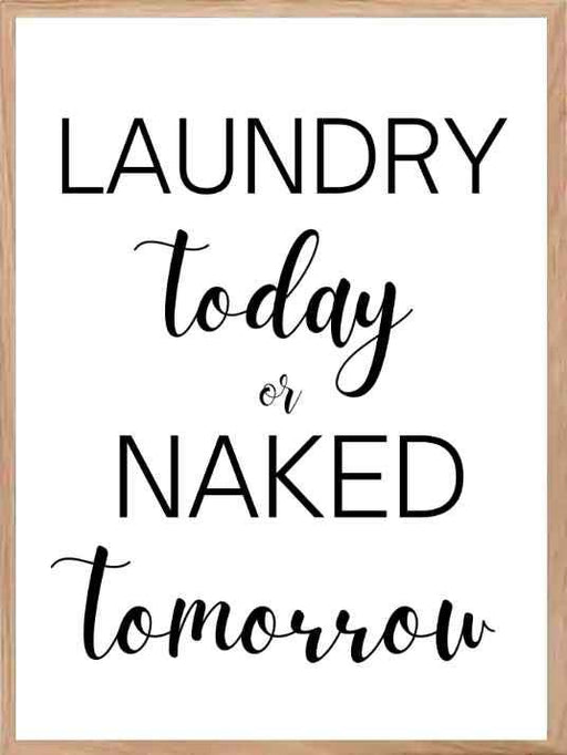 Get Naked - Plakat til vaskerommet - Plakatbar.no