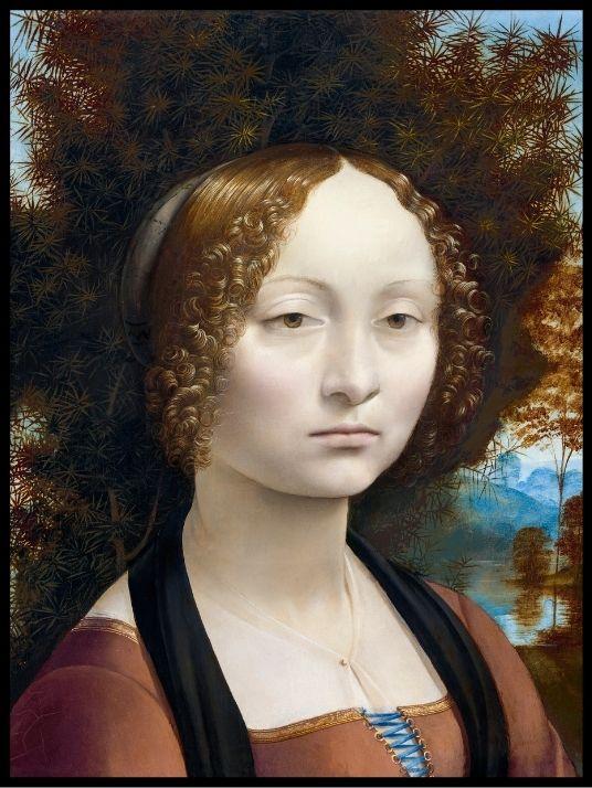 Ginevra de Benci, Leonardo da Vinci- Poster
