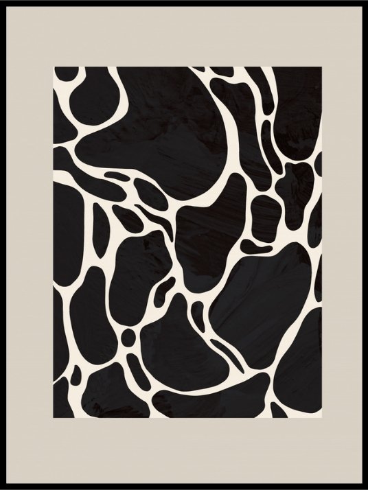 Giraffe sand Poster