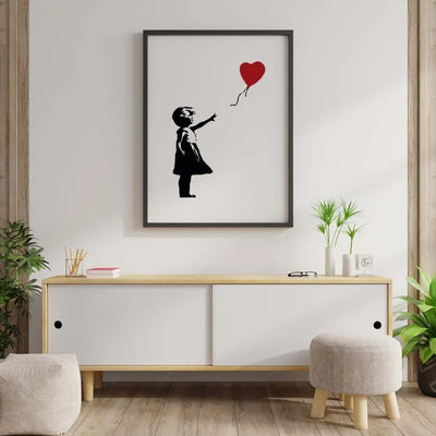 Girl Red Balloon - Banksy - Plakatbar.no