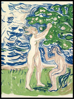 Girls pick apples, Edvard Munch- Plakat - Plakatbar.no
