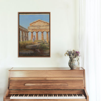 Gjetergutt i tempelet - Constantin Hansen - plakat eller lerret - Plakatbar.no