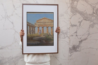 Gjetergutt i tempelet - Constantin Hansen - plakat eller lerret - Plakatbar.no