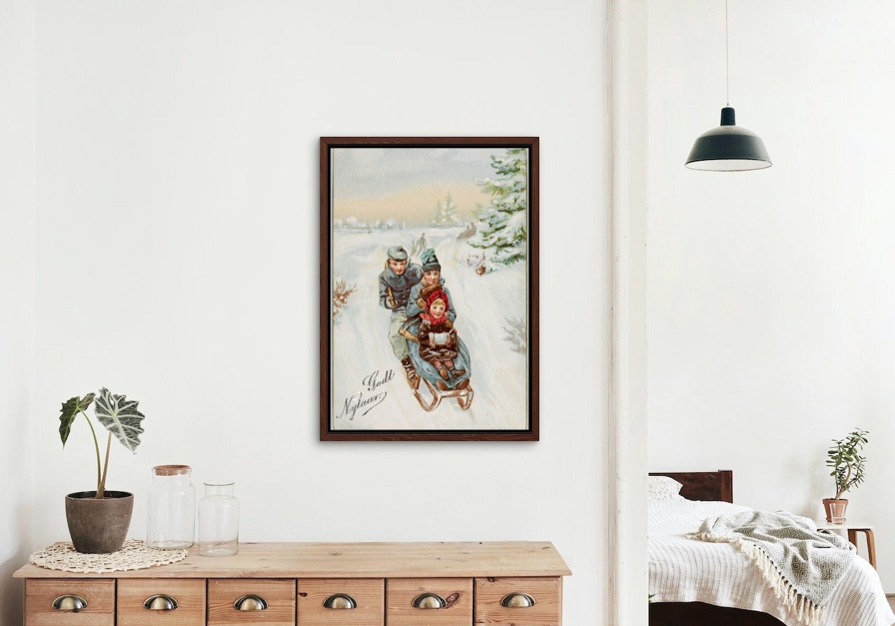 "Godt nytaar II" av Oscar Wergeland - plakat eller lerret - Plakatbar.no