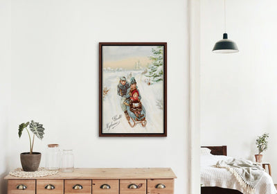 "Godt nytaar II" av Oscar Wergeland - plakat eller lerret - Plakatbar.no