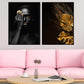 Gold leaves plant tropical - Poster - Plakatbar.no