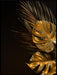 Gold leaves plant tropical - Poster - Plakatbar.no