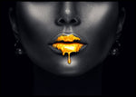 Golden lips - poster - Plakatbar.no