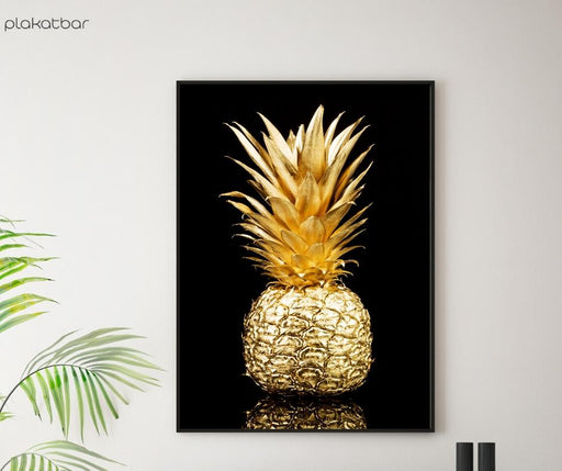 Golden Pineapple Poster - Plakatbar.no