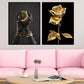 Golden Rose Poster - Plakatbar.no
