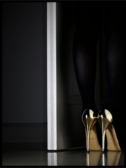 Golden shoes - posters