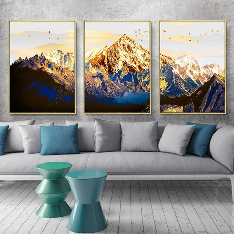 Golden Snow Mountain - 3 interior motifs