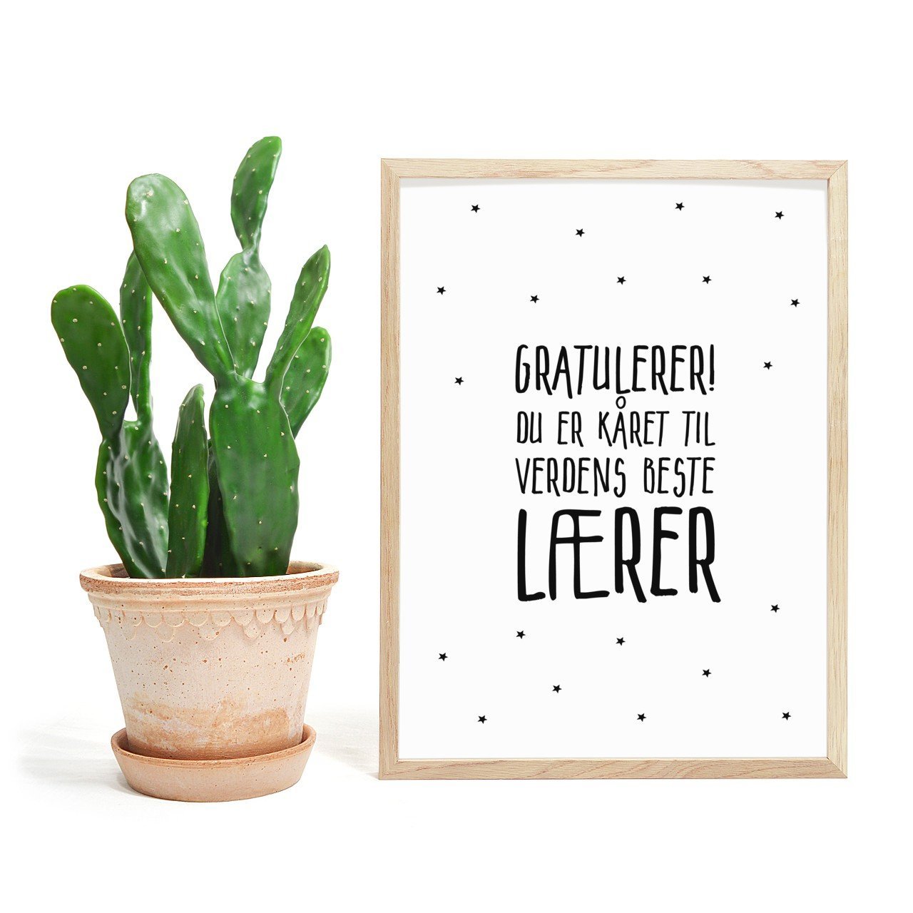 Gratulerer! du er kåret til verdens beste LÆRER - Plakat - Plakatbar.no