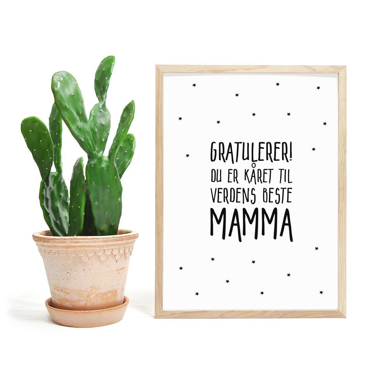 Gratulerer! du er kåret til verdens beste MAMMA. Stemningsfull plakat - Plakatbar.no