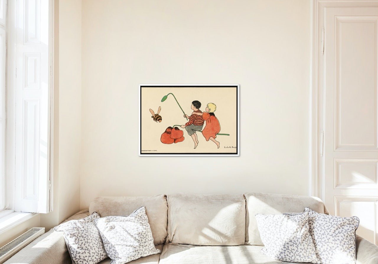 Gutten, jenten og bien- Lisbeth Berg plakat - Plakatbar.no