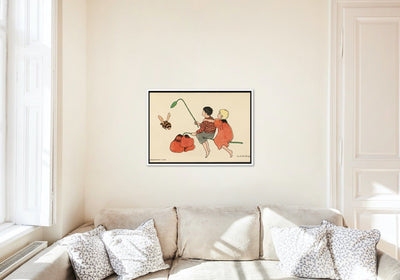 Gutten, jenten og bien- Lisbeth Berg plakat - Plakatbar.no