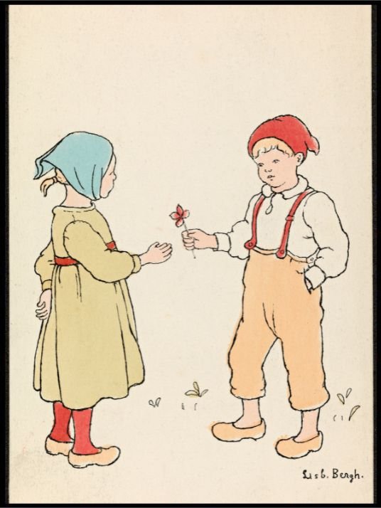 Gutten og piken - Lisbeth Berg plakat - Plakatbar.no