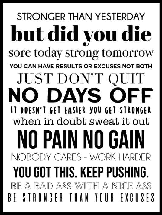 Gymsitater - Poster - Plakatbar.no