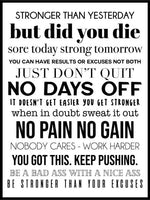 Gymsitater - Poster - Plakatbar.no