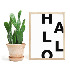 HALLO plakat - morsom og livlig poster - Plakatbar.no