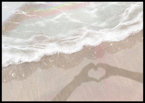 Hand Heart Shadow Poster - Plakatbar.no