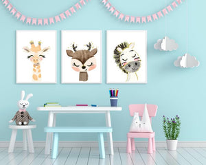 Håndtegnet babyzebra - plakat - Plakatbar.no