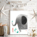 Håndtegnet elefant - plakat til barnerommet - Plakatbar.no