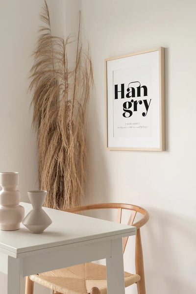 Hangry - Kjøkkenplakat - Plakatbar.no
