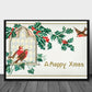 Happy Xmas- Gammeldags juleplakat - Plakatbar.no