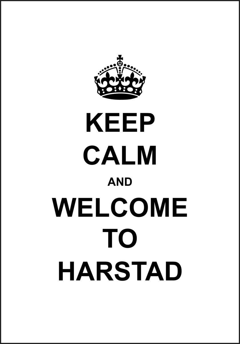 Harstad - Personlig Keep Calm Plakat - Plakatbar.no