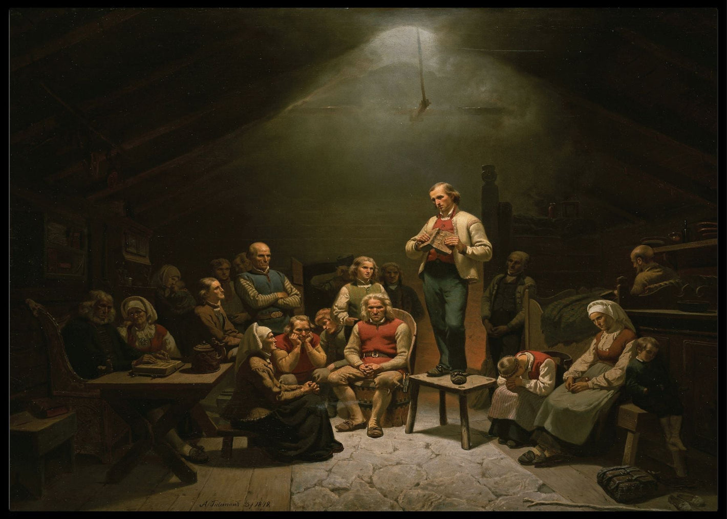 Haugianerne av Adolph Tidemand - Plakatbar.no