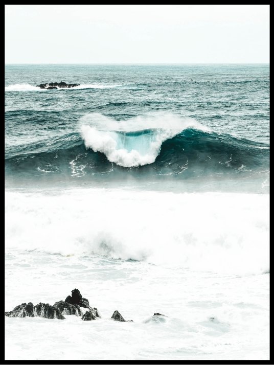 The sea and waves - Poster