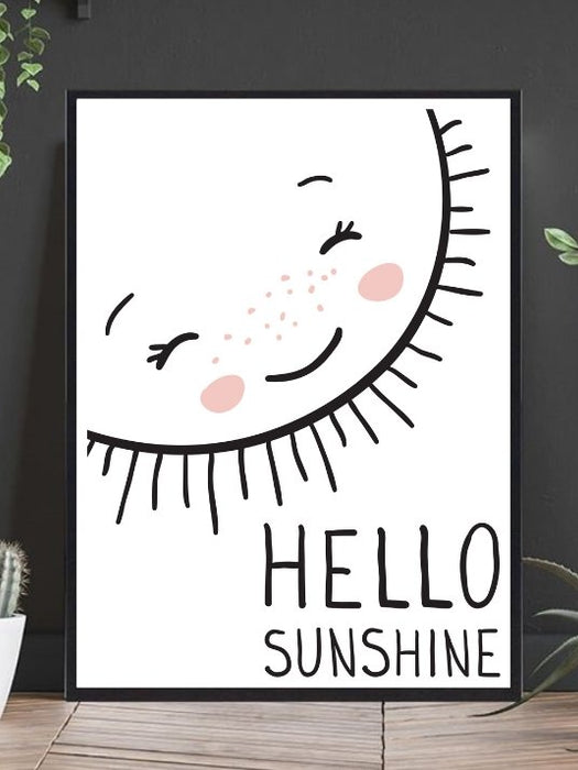 Hello Sunshine - søt plakat - Plakatbar.no