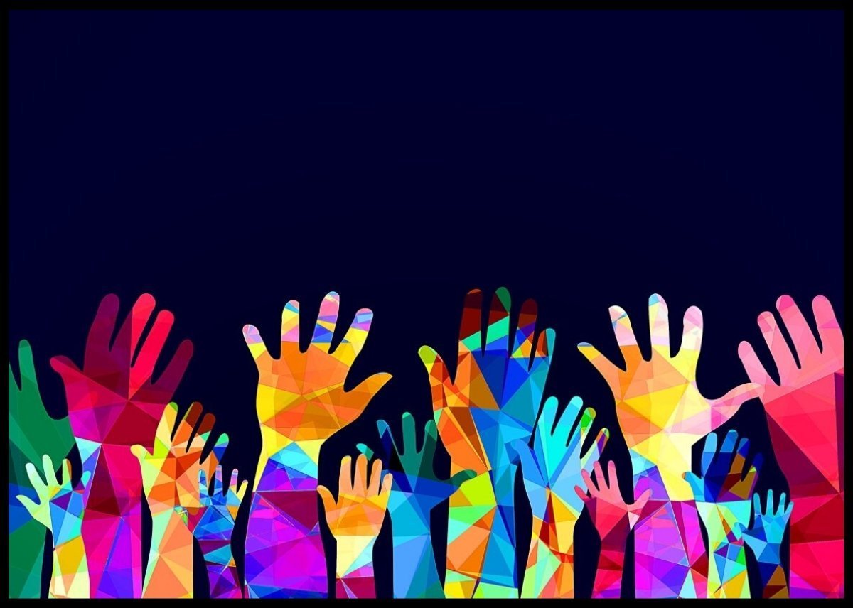 Hender i farger poster - Plakatbar.no