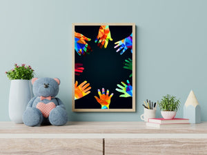 Hender i sirkel poster - Plakatbar.no