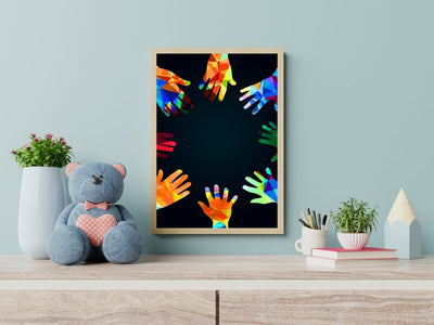 Hender i sirkel poster - Plakatbar.no