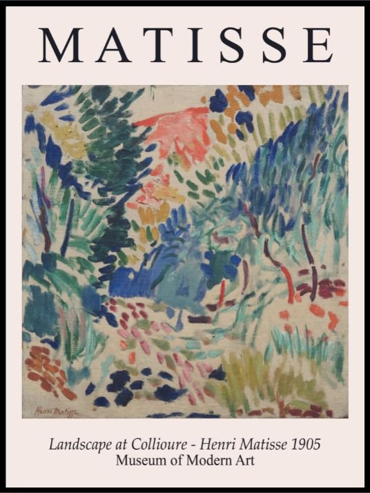 Henri Matisse Landscape At Collioure Poster