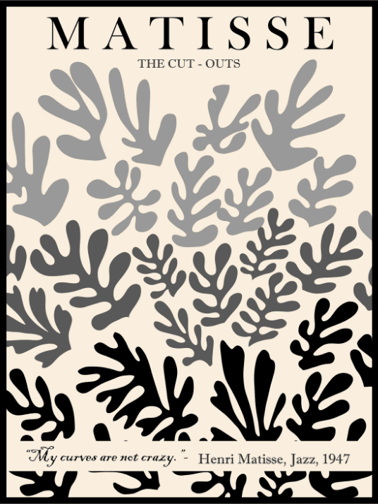 Henri Matisse - My curves are not crazy - Plakatbar.no